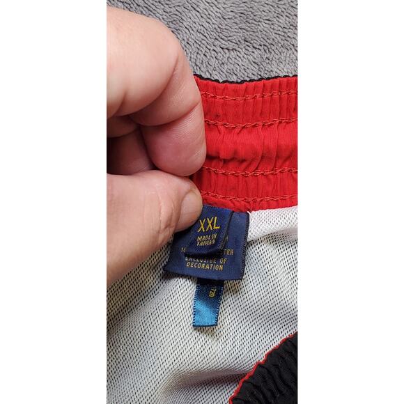 Polo Ralph Lauren Men’s Sz XXL Black Swim Trunks Red Pony Logo Beachwear C22-13 - Picture 6 of 9